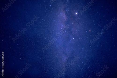 Milky way in night sky