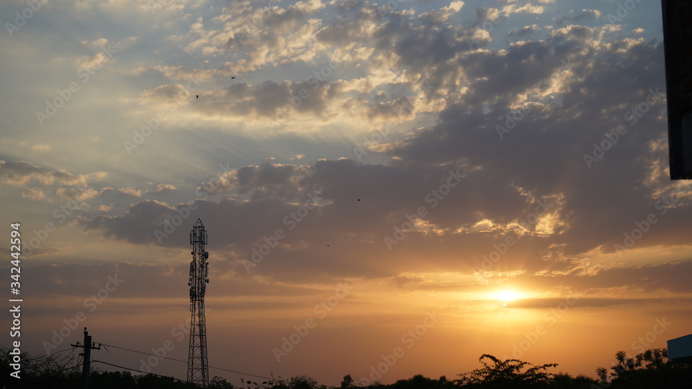 Sunset clouds images Nature sky background Sunset clouds images Nature sky background