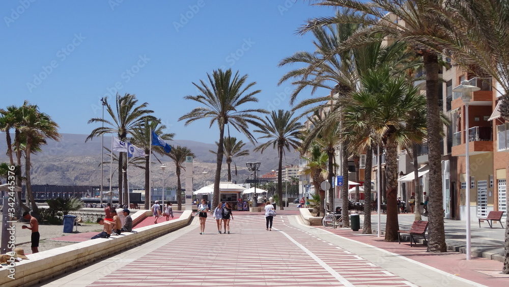 Beach resort Almeria in Andalusia, Spain