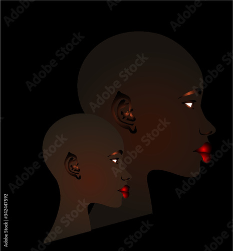 funk soul girls print and embroidery graphic design vector art