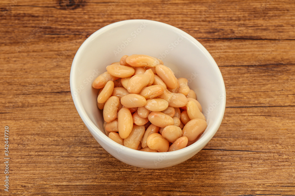 White beans kidney in the bowl White beans kidney in the bowl