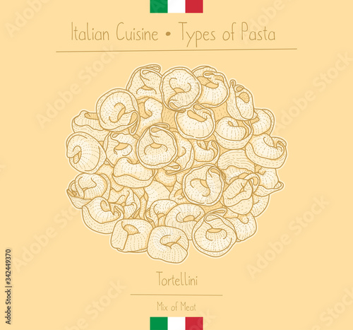 Italian Food Pasta with Filling aka Tortellini