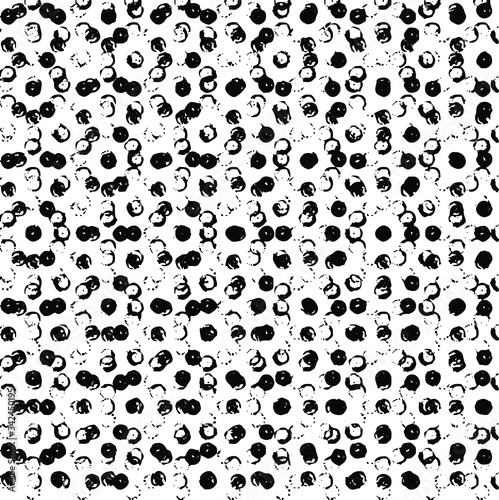 Rough, irregular texture composed of monochrome geometric elements. Overlay distressed grunge background. Abstract vector illustration. Isolated on white background. EPS10