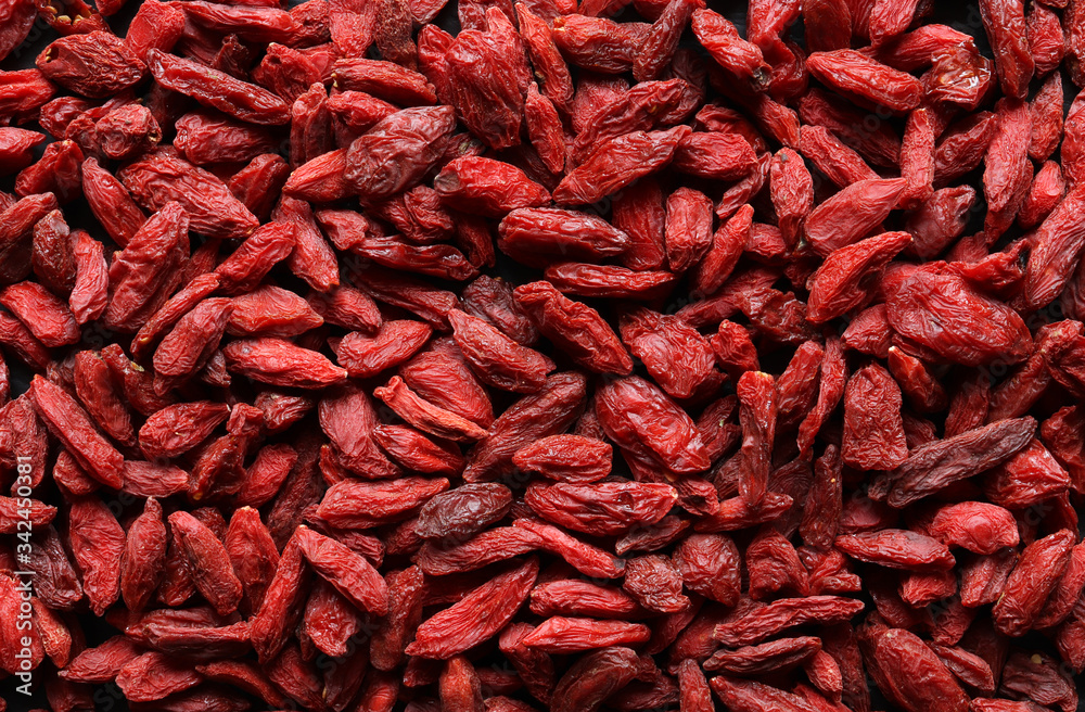 Photography of dried Goji berries for food background Photography of dried Goji berries for food background