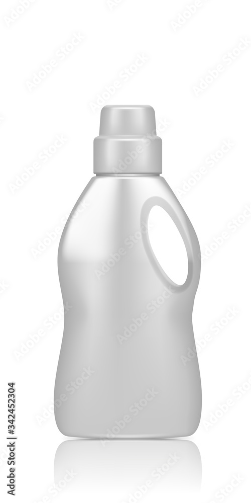 Realistic Laundry Detergent Bottle Mockup isolated on white background Realistic Laundry Detergent Bottle Mockup isolated on white background