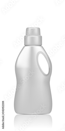Realistic Laundry Detergent Bottle Mockup isolated on white background