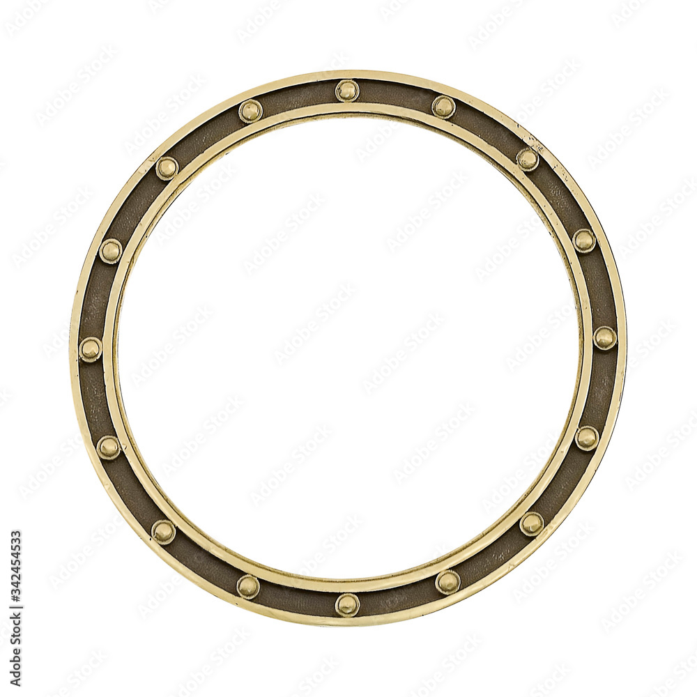 Golden frame for paintings, mirrors or photo isolated on white background Golden frame for paintings, mirrors or photo isolated on white background