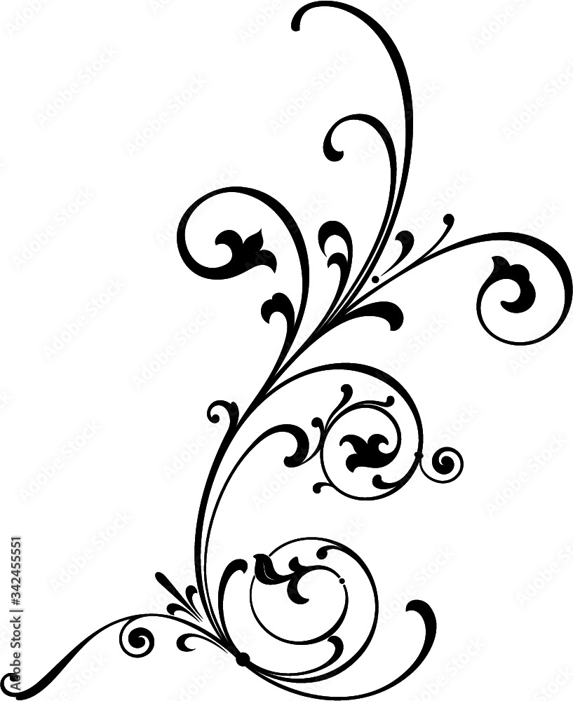 Tattoo scroll design Stock Vector | Adobe Stock