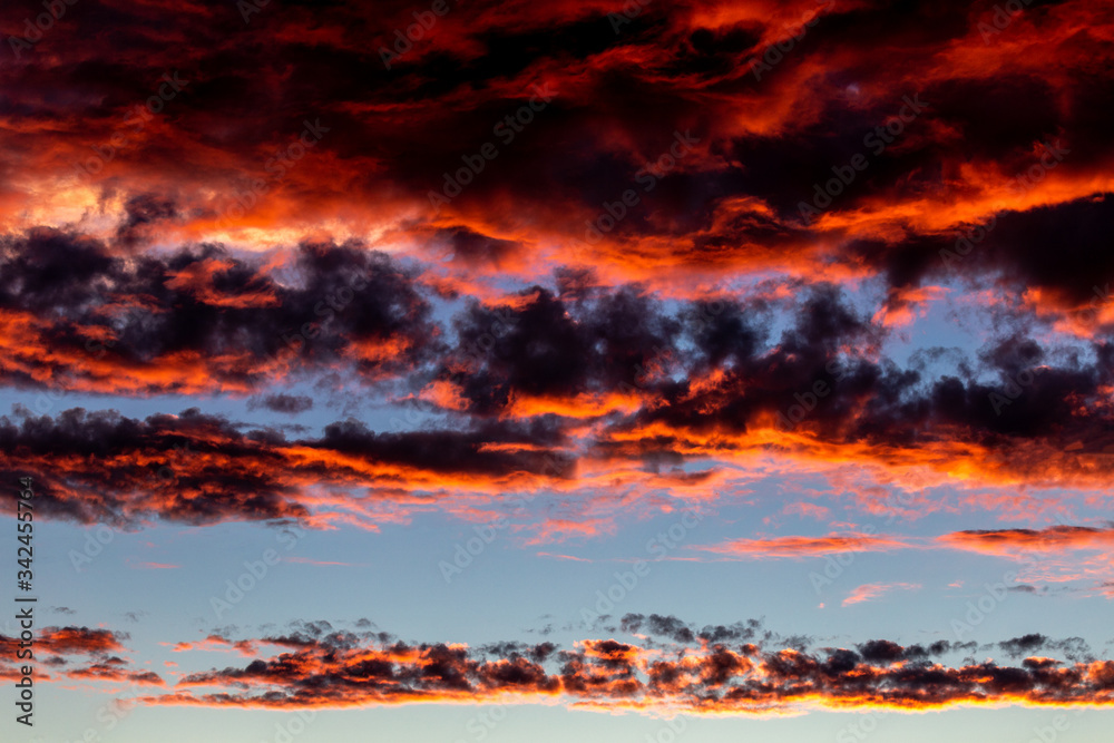 red clouds. ominous cloudy sky at sunset. without any filters. red clouds. ominous cloudy sky at sunset. without any filters.