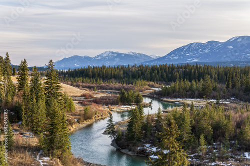 Beautiful fairmont creek in canadian rocky mountains spring Regional District of East Kootenay.