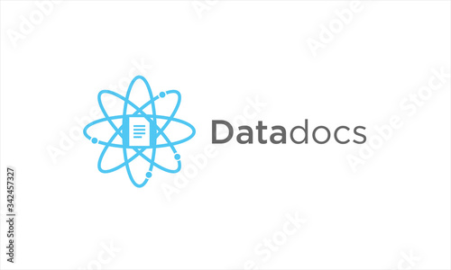 DOCS DATA PAPER ICON LOGO DESIGN CONCEPT