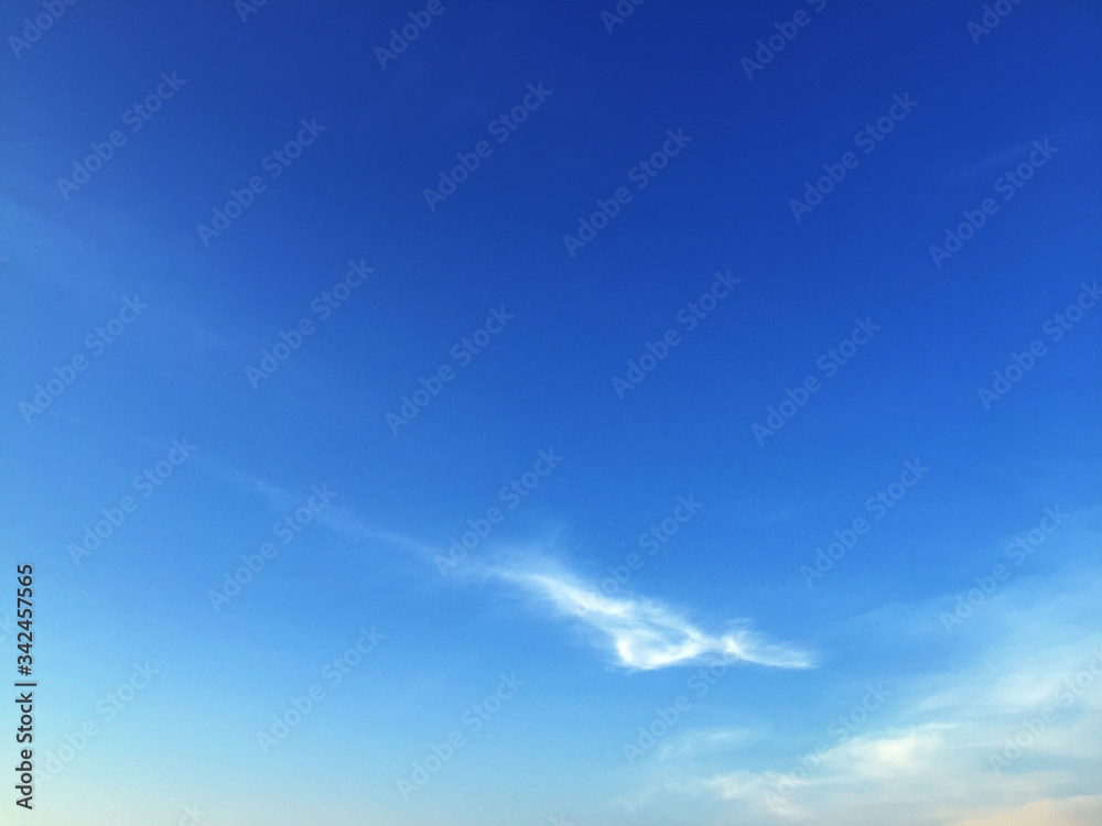 Fototapeta premium Blue sky with white clouds.