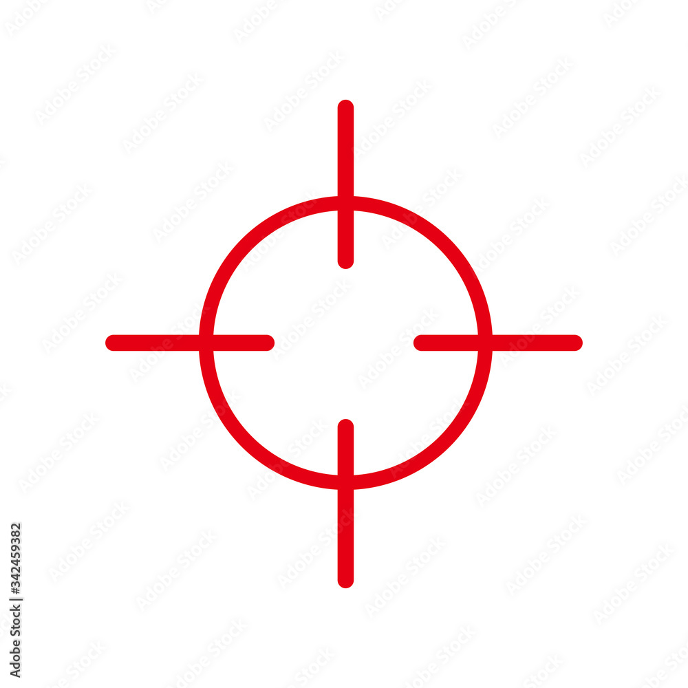 Target icon vector illustration sign Target icon vector illustration sign