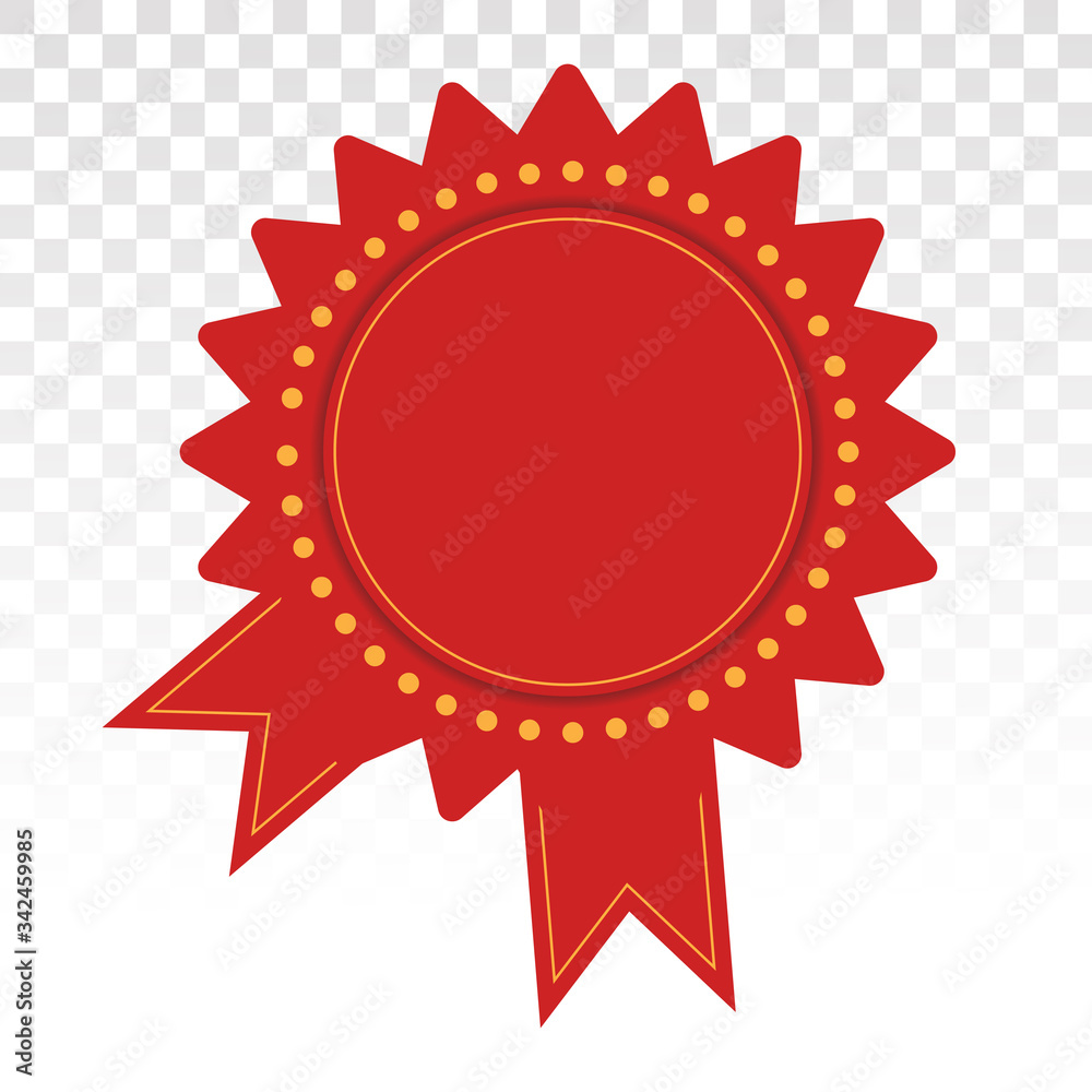 Red starburst label or sunburst badge vector icon for apps and websites on a transparent background Red starburst label or sunburst badge vector icon for apps and websites on a transparent background