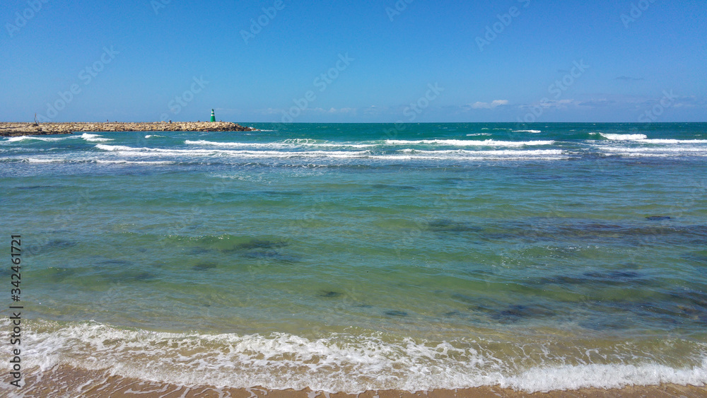 Beach and ocean, Tel Aviv, Israel Beach and ocean, Tel Aviv, Israel