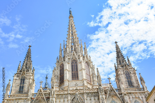 panorama of the city of Barcelona in Spain