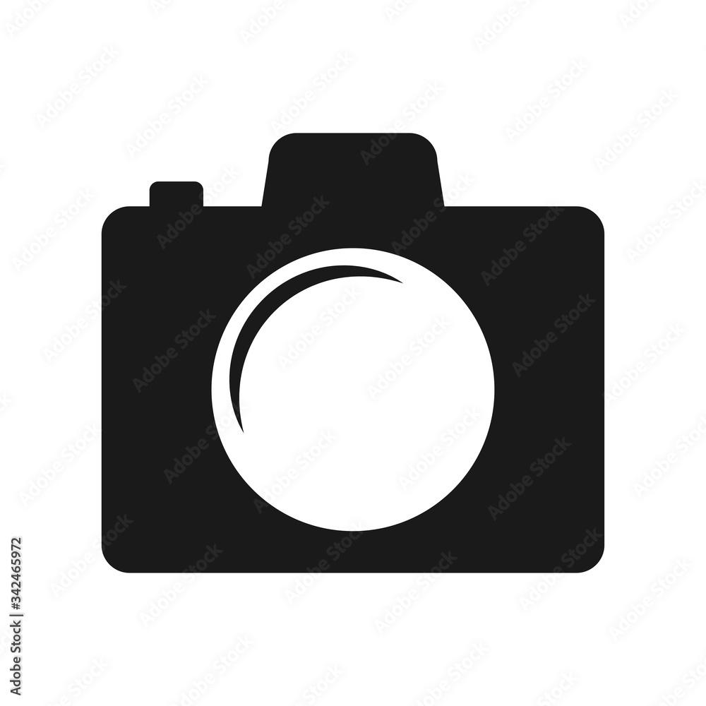 camera icon in trendy flat style camera icon in trendy flat style