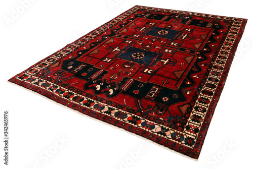 Old and modern Persian Colourful Arabesque and handmade carpet, rug gelim, and Gabbeh with the pattern.