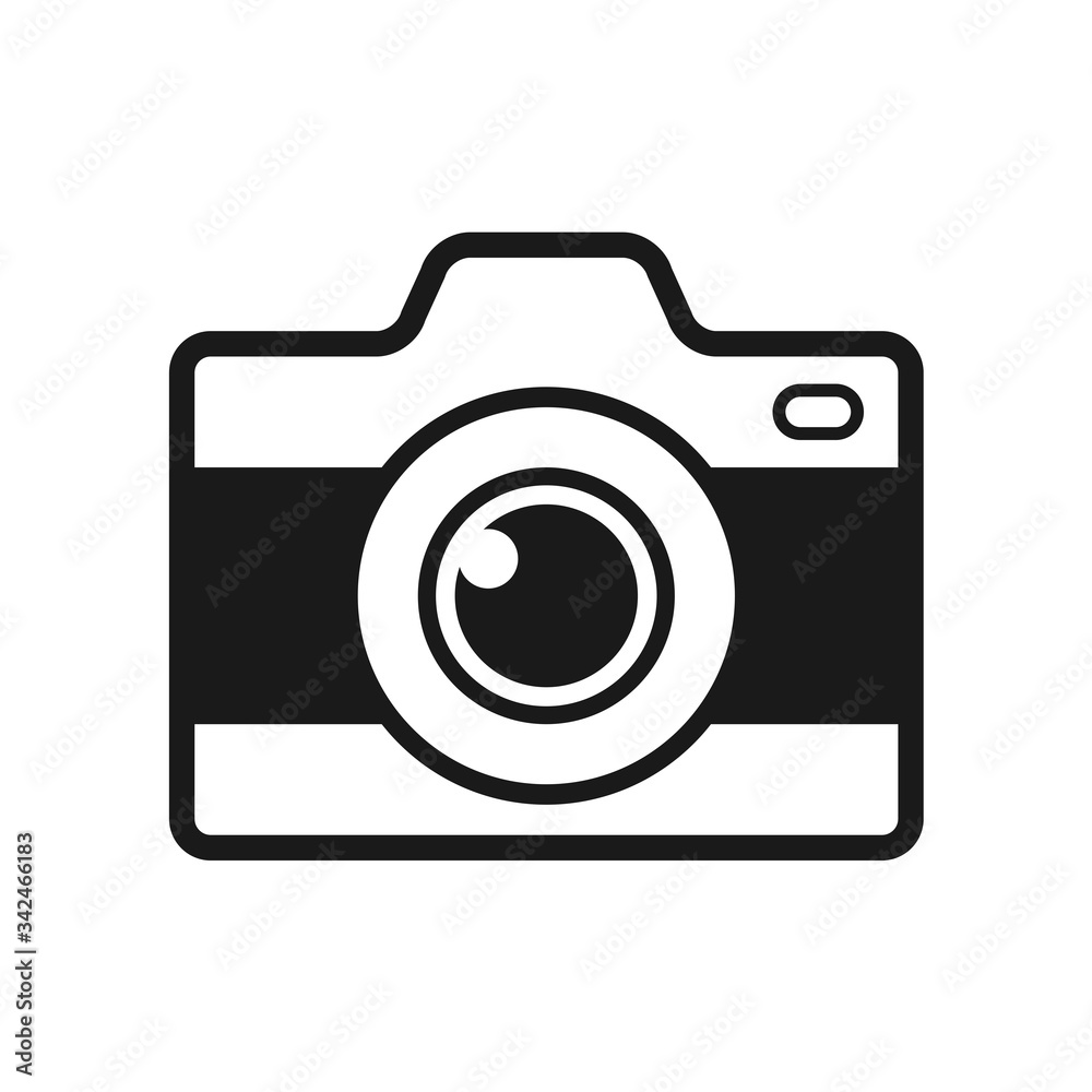 camera icon in trendy flat style camera icon in trendy flat style
