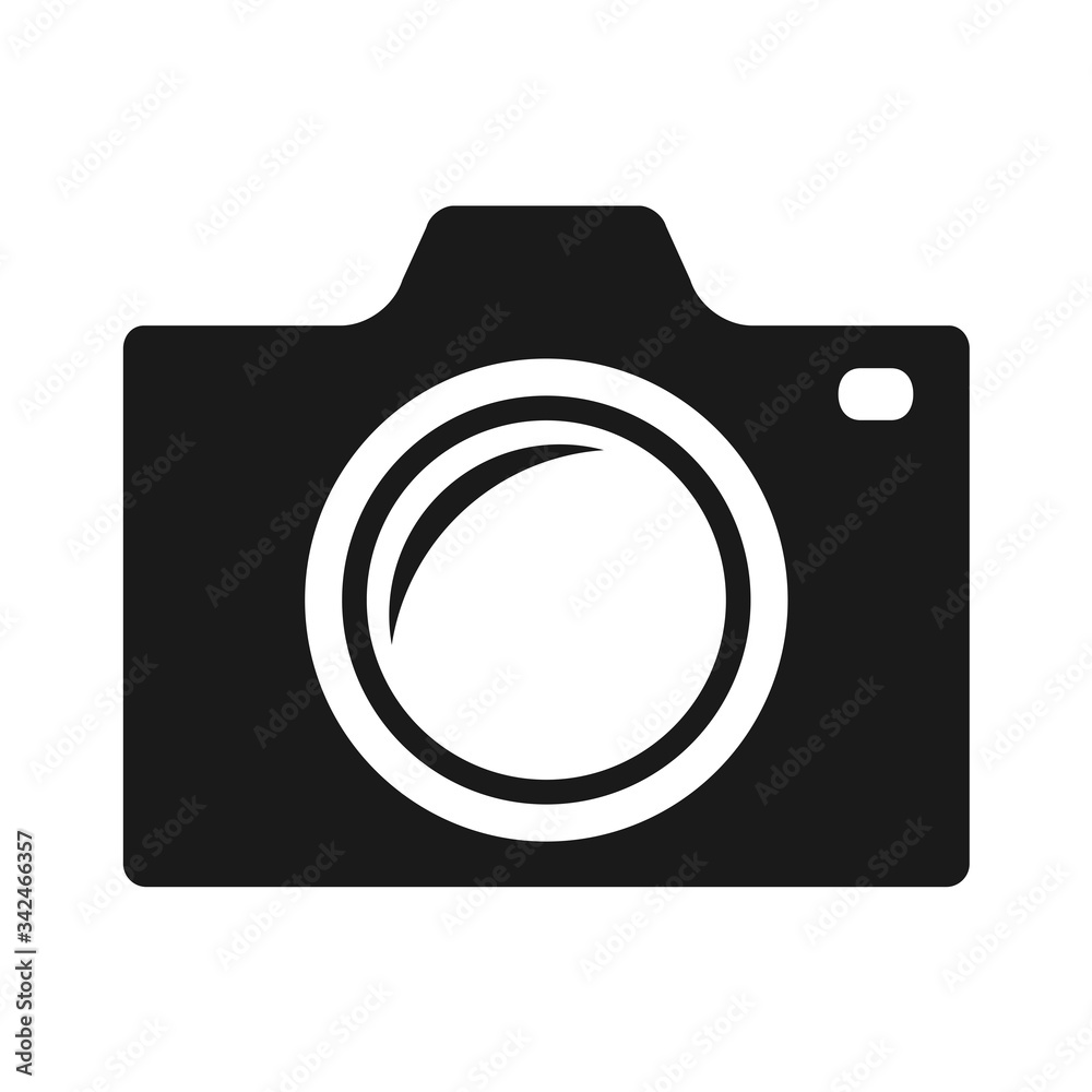 camera icon in trendy flat style camera icon in trendy flat style