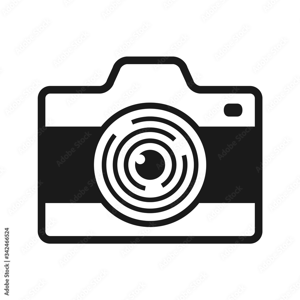 camera icon in trendy flat style camera icon in trendy flat style