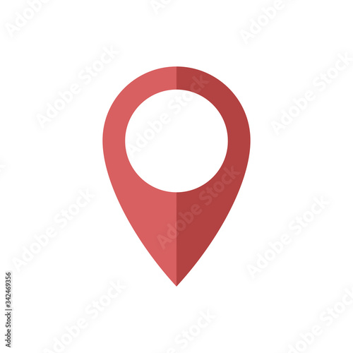 map pin icon, pin location vector icon