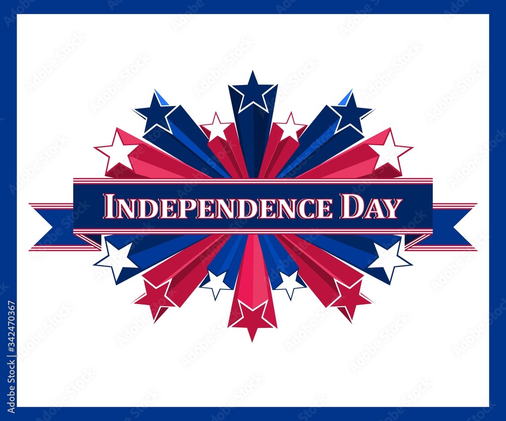 Vector illustration for US Independence Day celebration Vector illustration for US Independence Day celebration