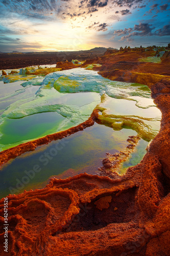 Danakil Depression Sulphur Sunrise