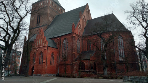 St. Kathrine cathedral church in Goleniow  Poland.