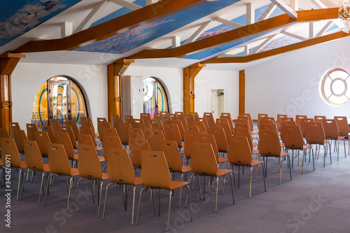 modern interior of a hall
