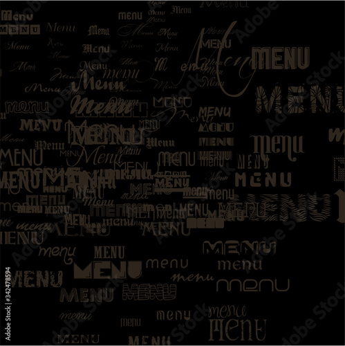 Restaurant and cafe menu graphic design vector art