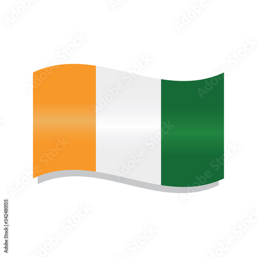 Waving flag of Ivory Coast Free Download Waving flag of Ivory Coast - GFXLoad