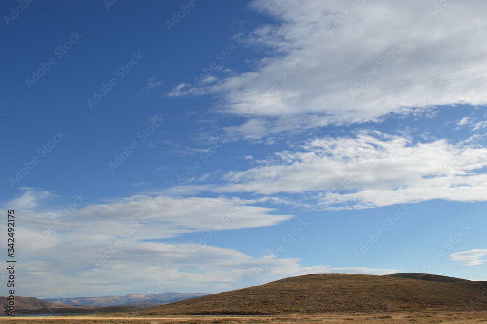 blue sky and clouds