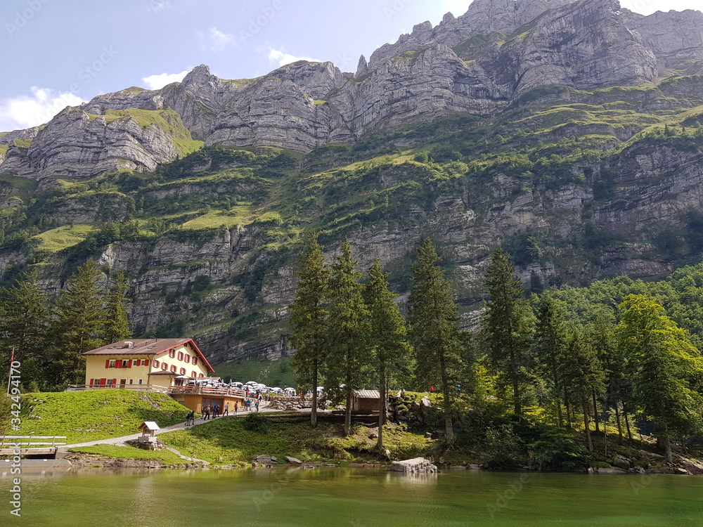 Wandern, Alpstein, Seealpsee, Wasserauen, Appenzell, Schweiz