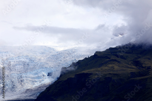 Iceland - August 15  2017  Skei  ar  rj  kull glacier near Vatnajokull area  iceland  Europe