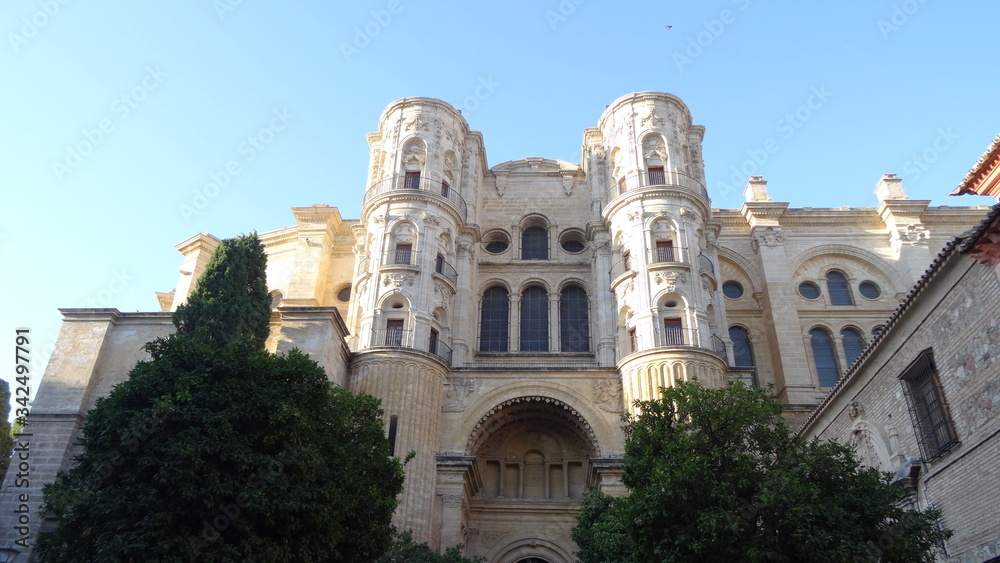 Obraz premium Malaga is a city with stunning architecture. South of Spain