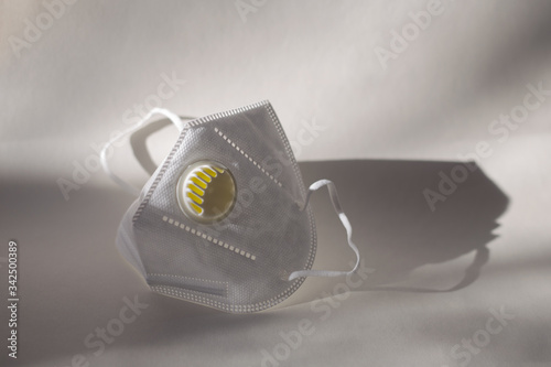 Medical mask on a white background