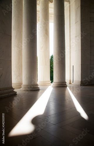 Neoclassic memorial building Washington D.C.