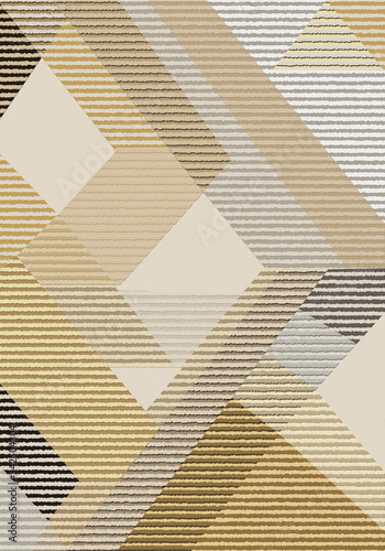 Modern style. Lines of geometry. The illusion of volume. Color palette.