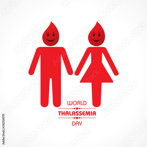 Vector illustration on the theme of world Thalassemia day - 8th May
