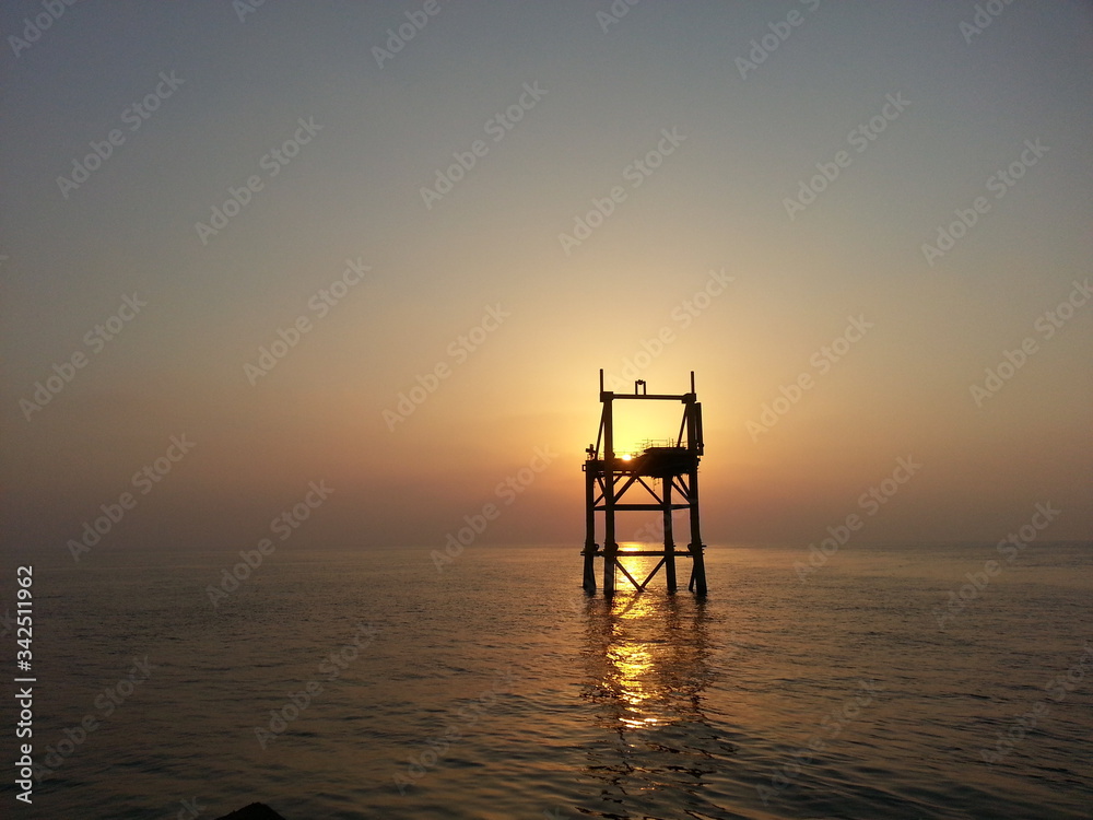 sunset on the sea sunset on the sea