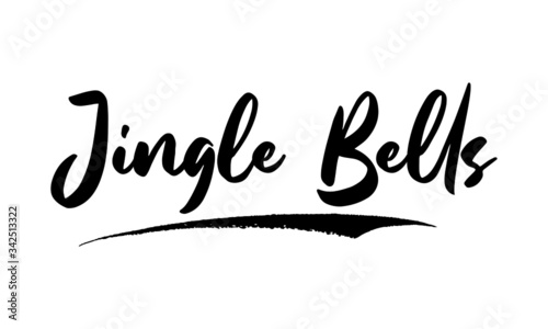 Jingle Bells Phrase Saying Quote Text or Lettering. Vector Script and Cursive Handwritten Typography 
For Designs Brochures Banner Flyers and T-Shirts.