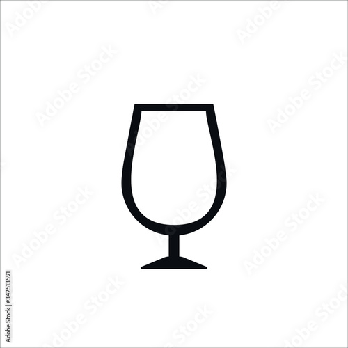 Juice Glass flat design illustration