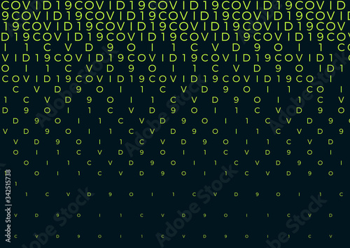 Coronavirus background halftone. Modern vector illustration. Covid-19 outbreak concept. Monochrome black and white geometric pattern. Graphic design geometric shape. Banner background.