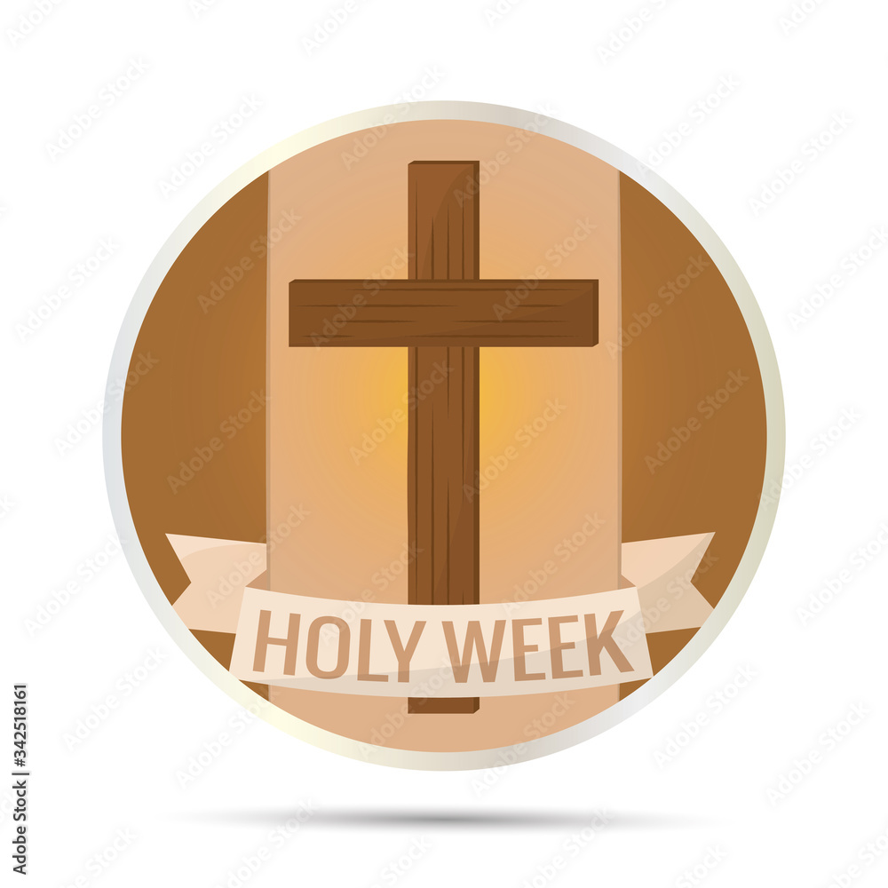 Fototapeta premium Holy week button