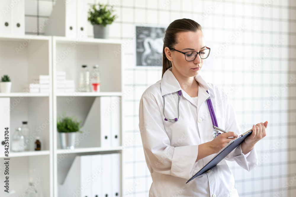 A young doctor, a veterinarian at the clinic. A young doctor, a veterinarian at the clinic.