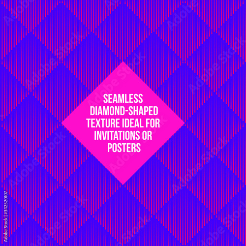  Seamless diamond-shaped texture ideal for invitations or posters
