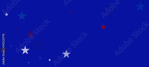 National American Stars Vector Background. USA 11th of November Labor Independence Veteran's Memorial 4th of July President's Day 