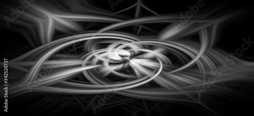 black white swirl effect, digital effect