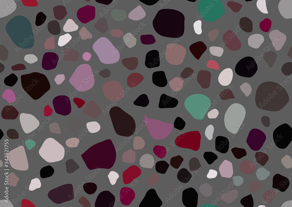 Abstract flat terrazzo seamless for textile, floor tile design. Seamless background pattern. Vector vintage fashion illustration. Abstract flat terrazzo seamless for textile, floor tile design. Seamless background pattern. Vector vintage fashion illustration.